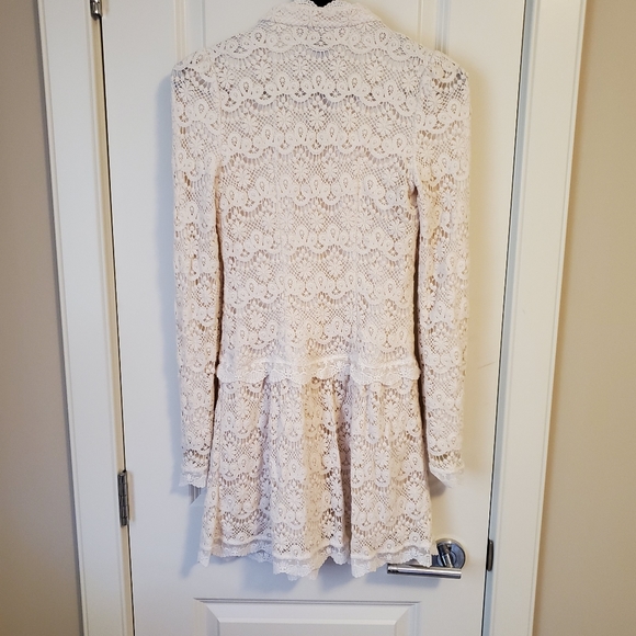 💚2 for 30$🩵 Ivory Crochet Dress - Picture 5 of 7